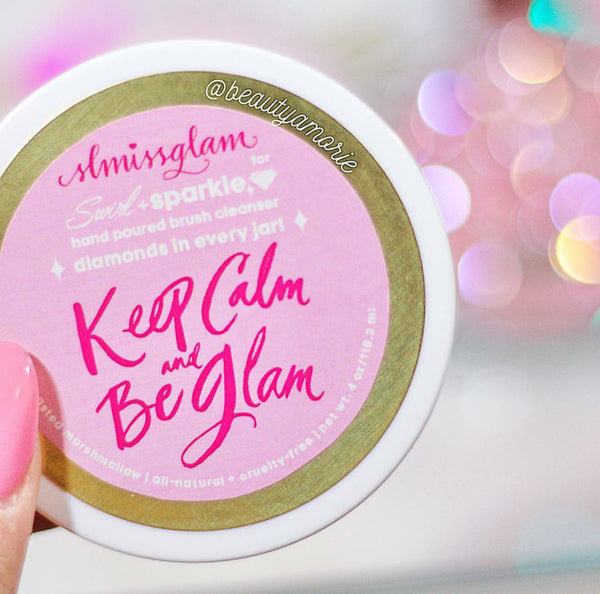 Keep Calm and be Glam Brush Cleaner♥