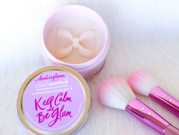 Keep Calm and be Glam Brush Cleaner♥